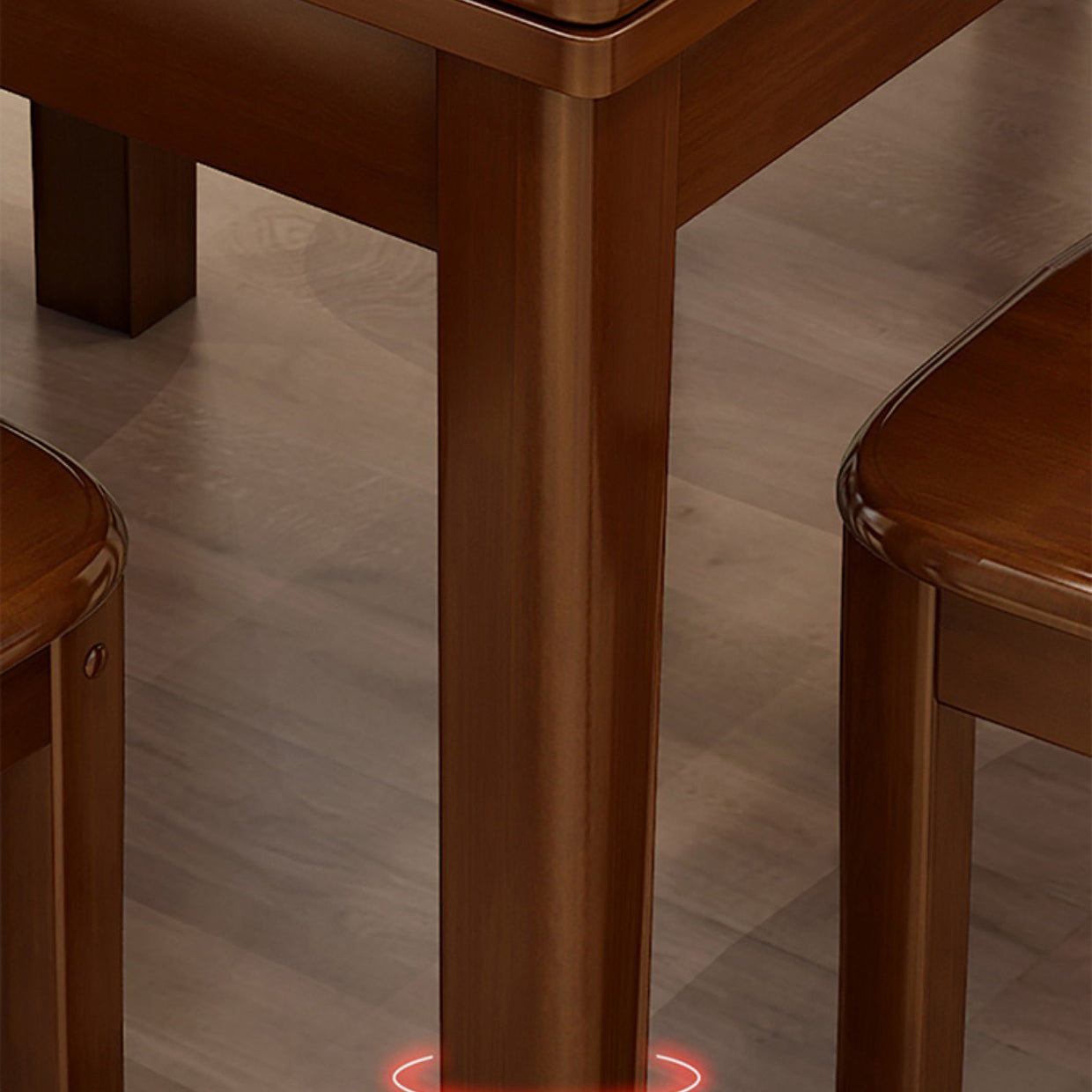 Modern Style Solid Wood Furniture 5/7 Pcs Rectangle Dinette Table with Armless Chair