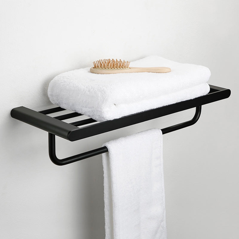 Contemporary Bathroom Accessory As Individual Or As a Set in Black Metal