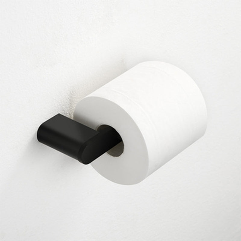 Contemporary Bathroom Accessory As Individual Or As a Set in Black Metal