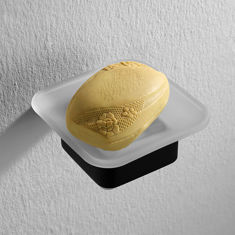 Contemporary Bathroom Accessory As Individual Or As a Set in Balck