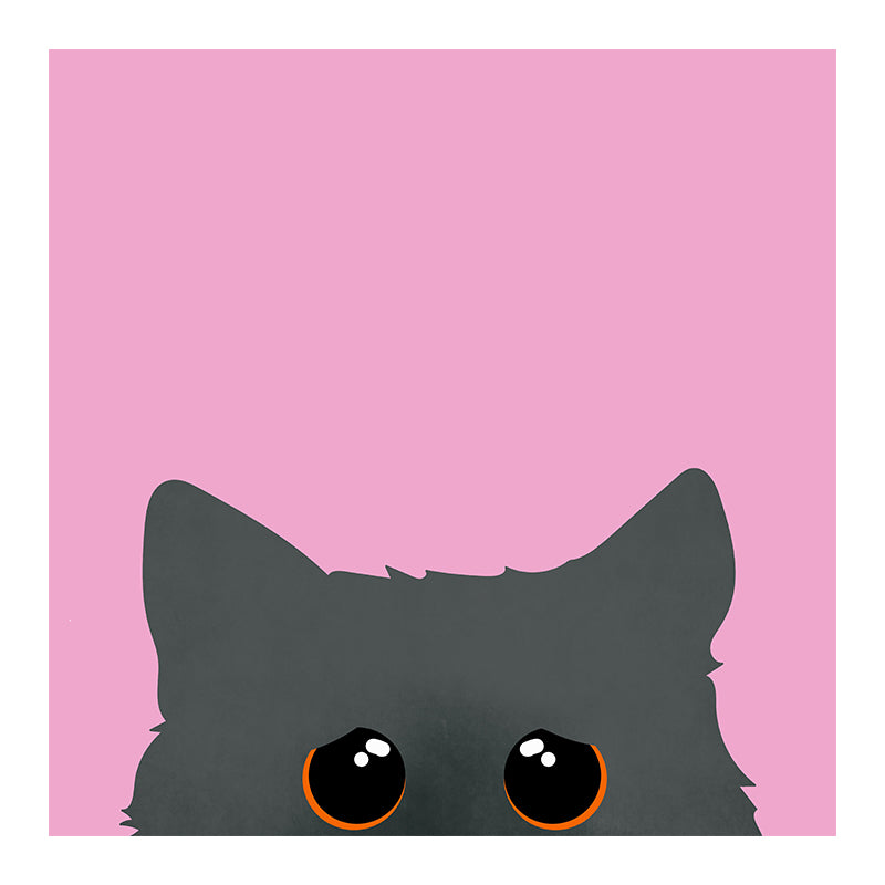 Decorative Mural Wallpaper Cat Illustration Indoor Wall Mural