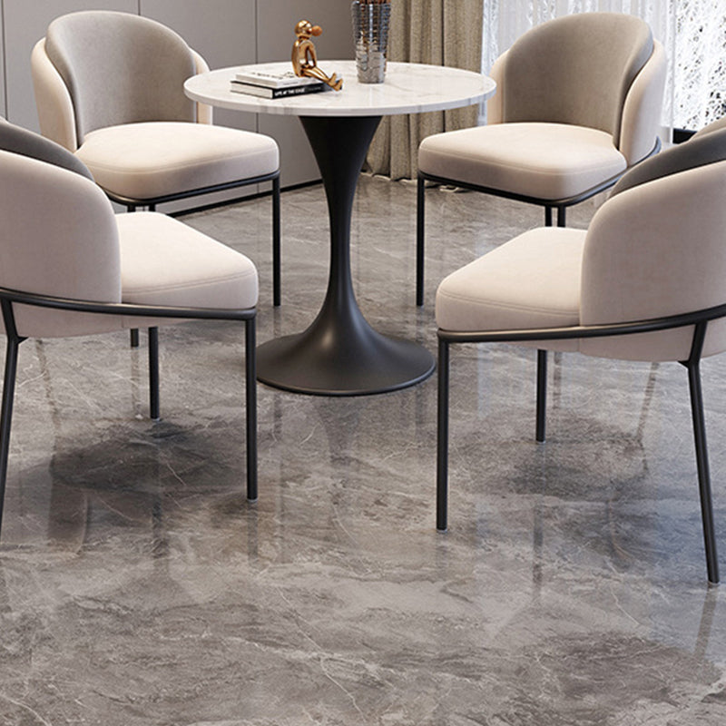 Round Dining Table Set with Padded Chairs 1/2/3/4/5 Pcs Dining Set for Home