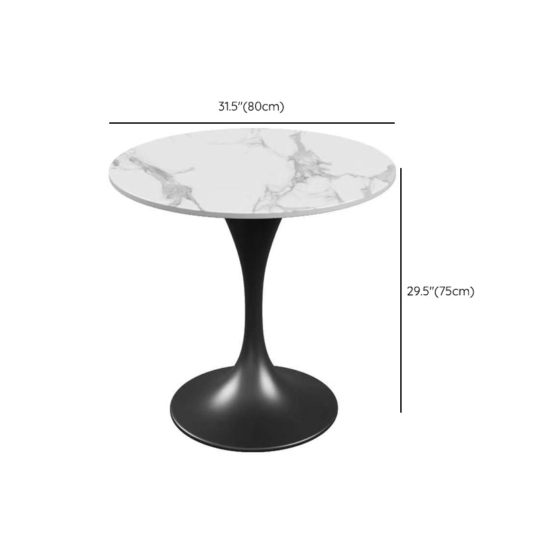 Round Dining Table Set with Padded Chairs 1/2/3/4/5 Pcs Dining Set for Home