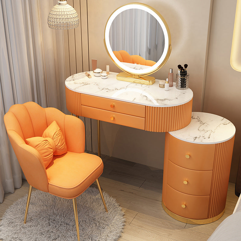 Luxious Drawers Make-up Vanity Marble Makeup Vanity Desk Table