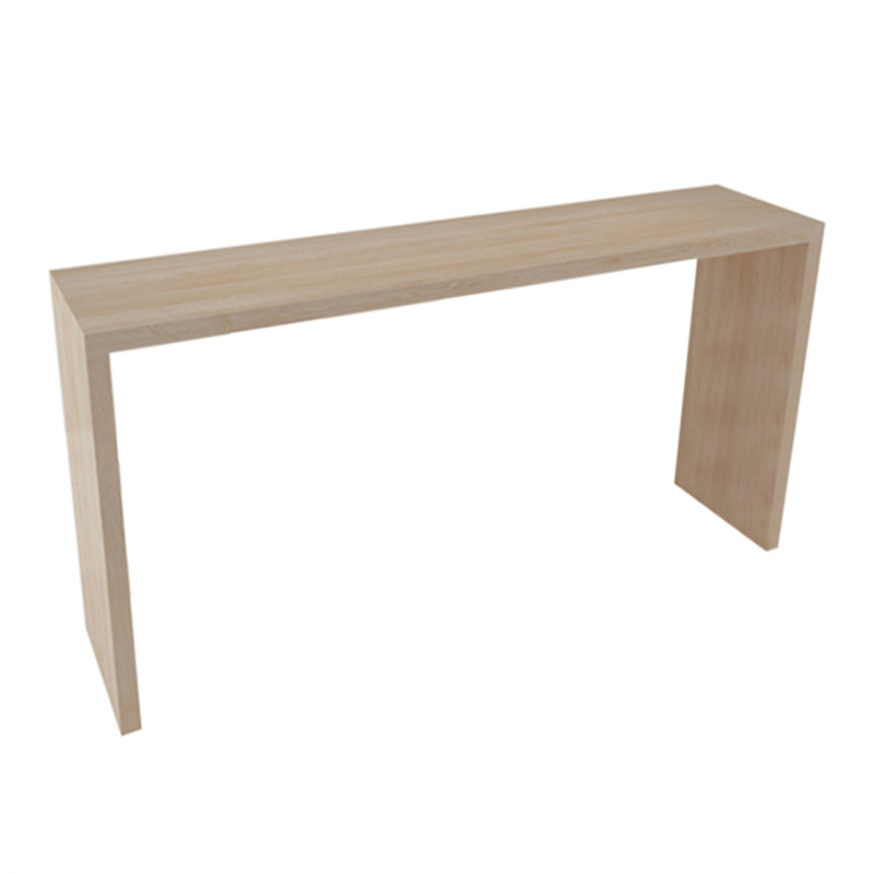 Modern Rectangle Bar Table Set 1/7 Pcs Solid Wood Bar Table and Backless Stools