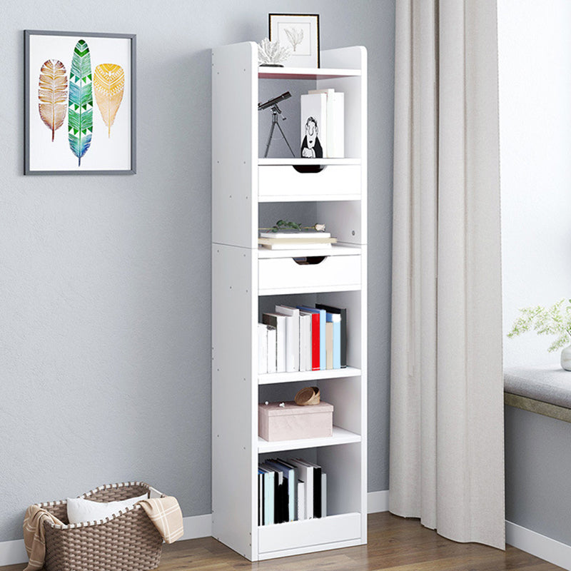 Modern Bookcase Open Back Engineered Wood Bookshelf for Study Room