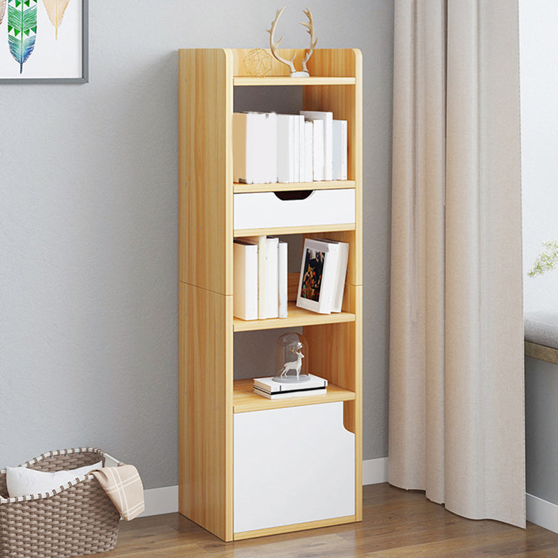 Modern Bookcase Open Back Engineered Wood Bookshelf for Study Room