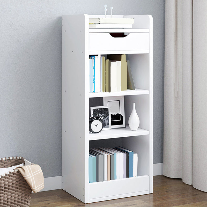 Modern Bookcase Open Back Engineered Wood Bookshelf for Study Room