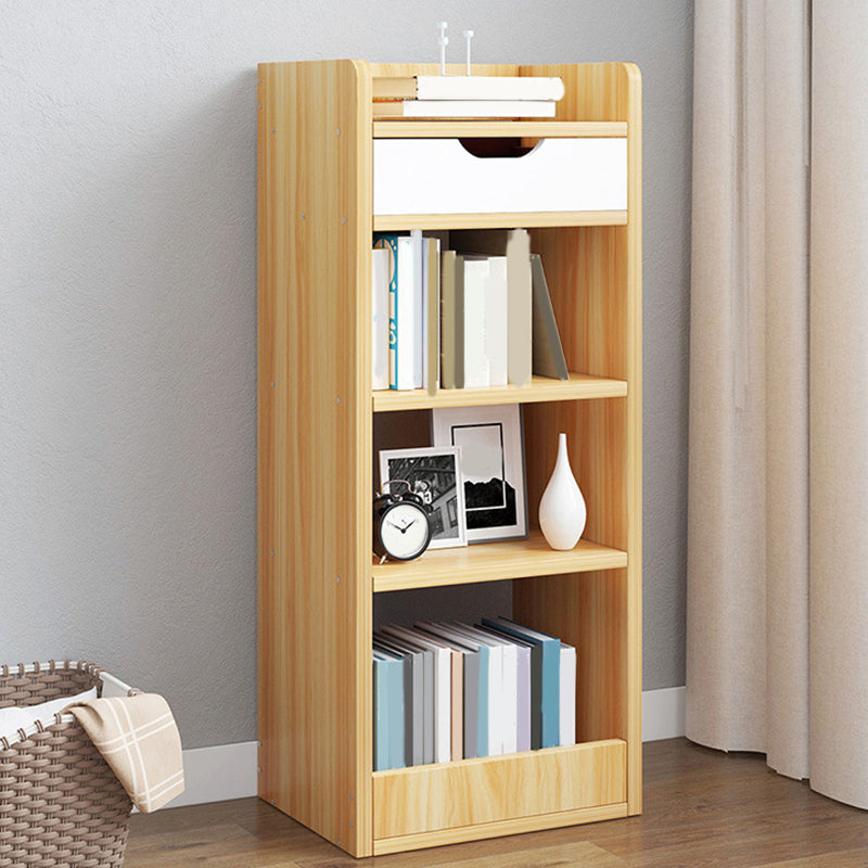 Modern Bookcase Open Back Engineered Wood Bookshelf for Study Room