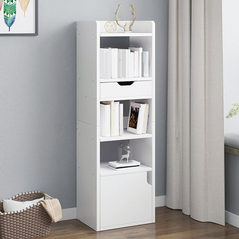 Modern Bookcase Open Back Engineered Wood Bookshelf for Study Room