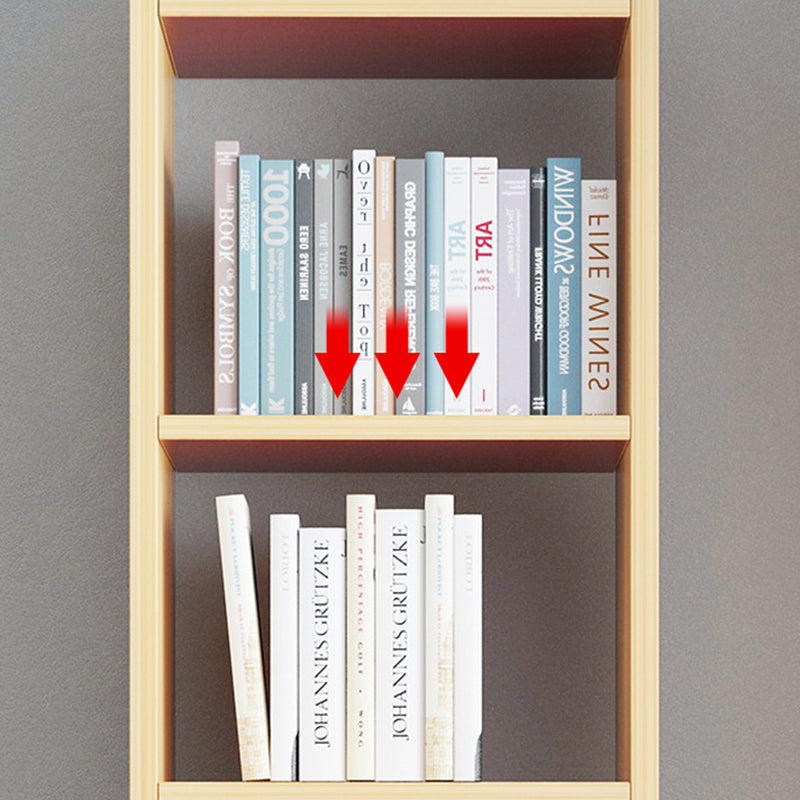 Modern Bookcase Open Back Engineered Wood Bookshelf for Study Room
