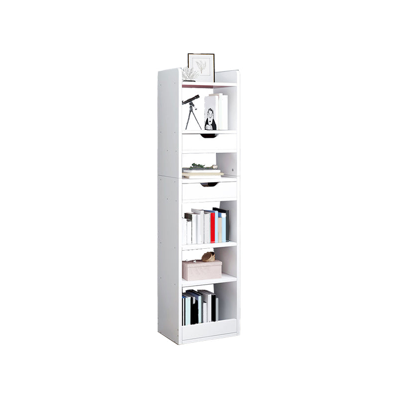 Modern Bookcase Open Back Engineered Wood Bookshelf for Study Room