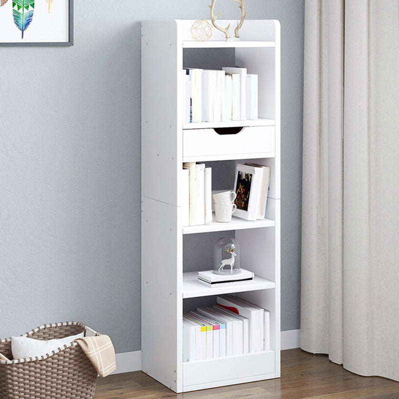 Modern Bookcase Open Back Engineered Wood Bookshelf for Study Room