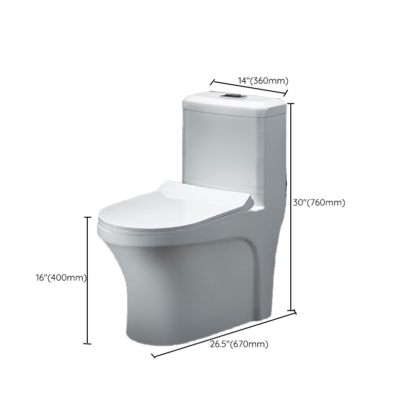 Contemporary Ceramic Toilet Bowl Floor Mounted Urine Toilet with Spray Gun for Washroom