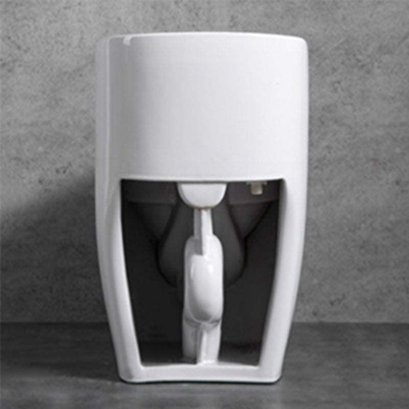 Contemporary Siphon Jet Toilet Bowl Floor Mount Urine Toilet for Washroom