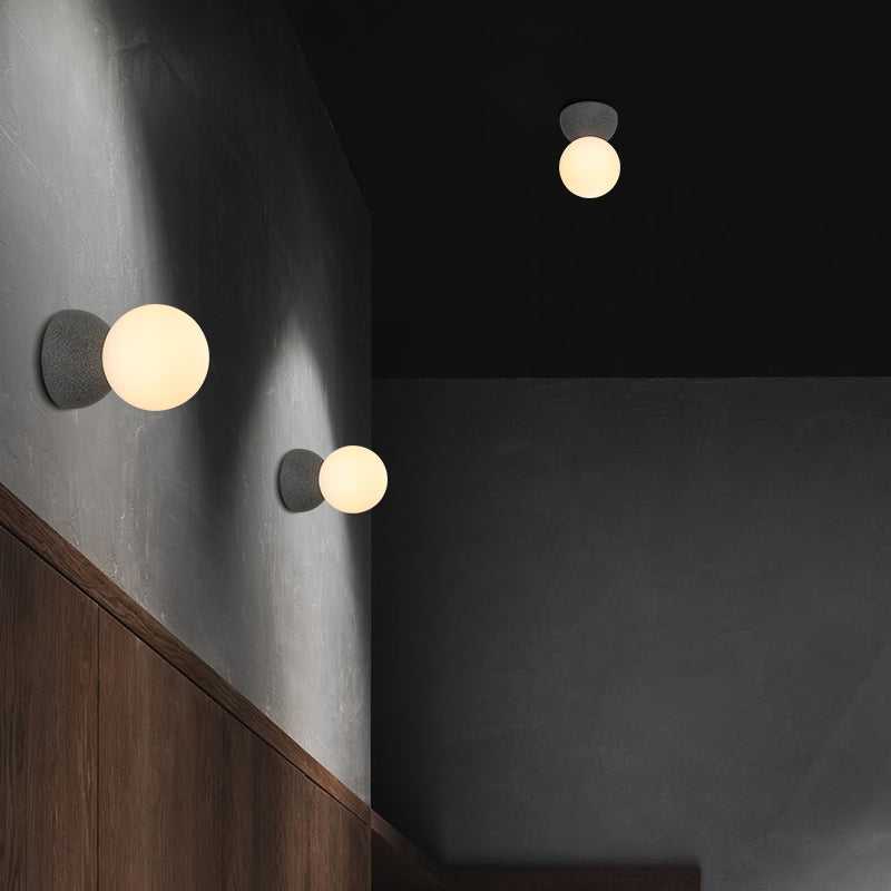 Nordic Style Vanity Lighting Ball Shape Wall Light Fixture for Bathroom