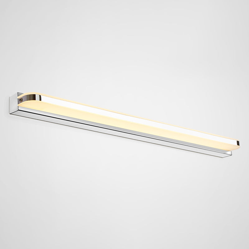 Simple LED Mirror Front Light Modern Vanity Light with Acrylic Shade for Bathroom