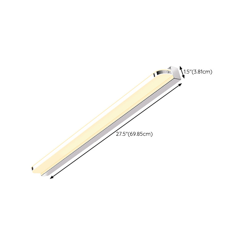 Simple LED Mirror Front Light Modern Vanity Light with Acrylic Shade for Bathroom