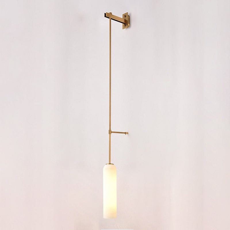 Glass Geometric Wall Sconce Simple 1 Light Wall Mounted Light Fixture