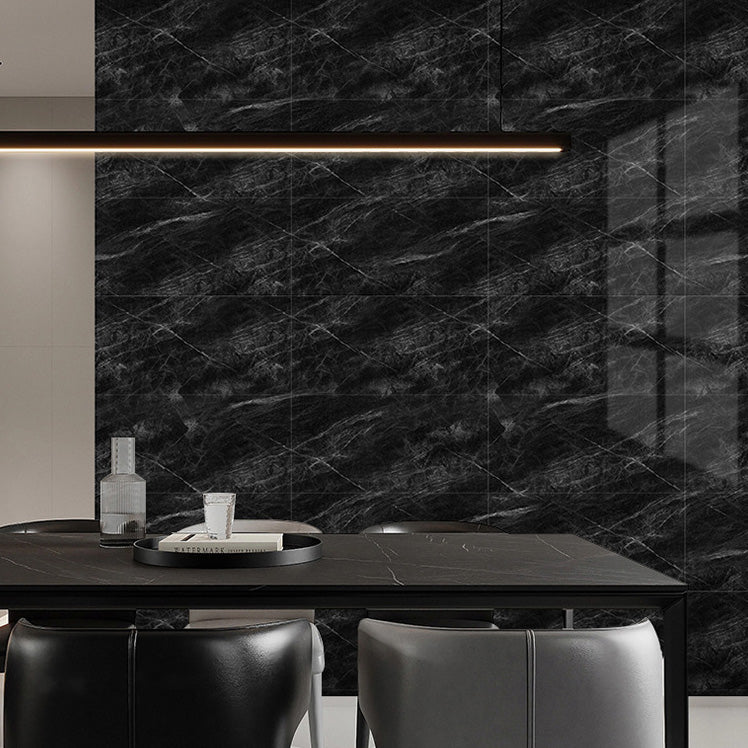 Single Tile Peel and Stick Wall Tile Modern Peel and Stick Wall Tile with Waterproof