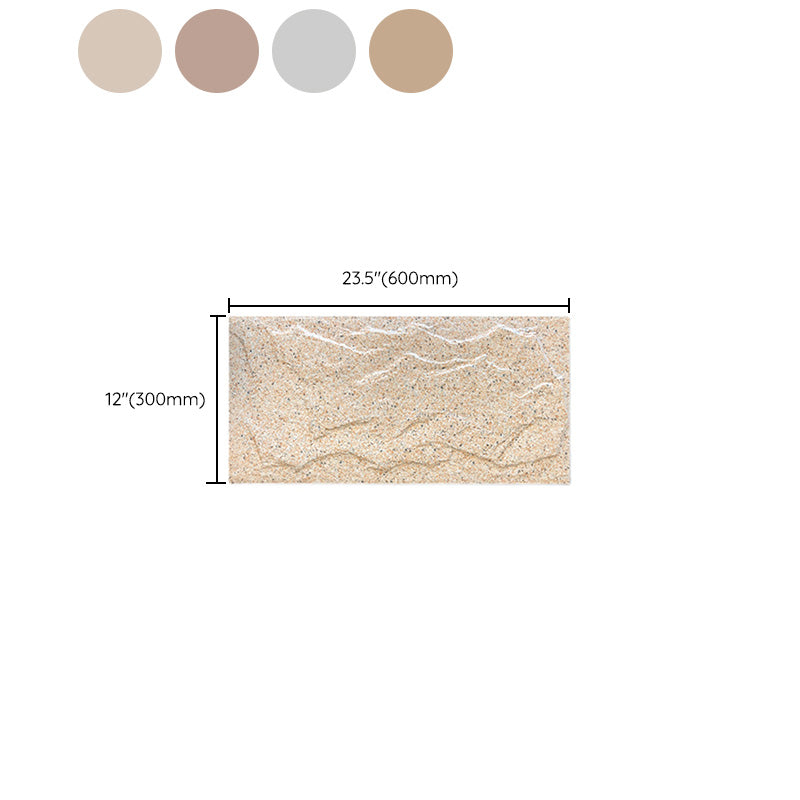 Modern Style Wall Tile Straight Edge Stacked Stone Waterproof Wall Tile