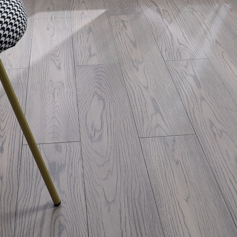 Traditional Side Trim Piece Solid Wood Click-Locking Wire Brushed Hardwood Deck Tiles