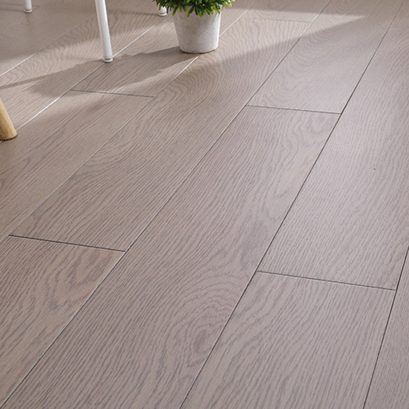 Traditional Side Trim Piece Solid Wood Click-Locking Wire Brushed Hardwood Deck Tiles