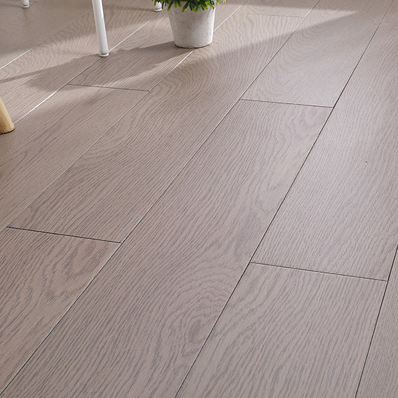 Traditional Side Trim Piece Solid Wood Click-Locking Wire Brushed Hardwood Deck Tiles