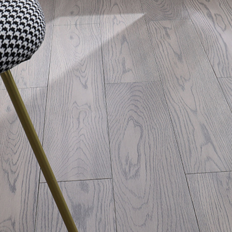 Traditional Side Trim Piece Solid Wood Click-Locking Wire Brushed Hardwood Deck Tiles