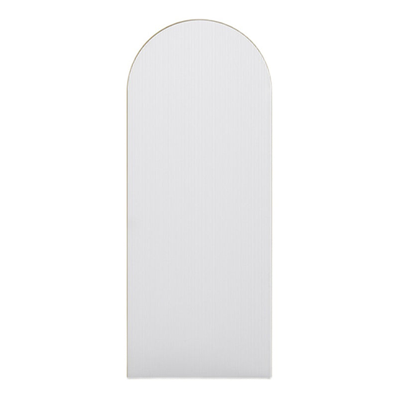 Metal Shower Door in Gold Finish, Tempered Single Fixed Framed Shower Bath Door