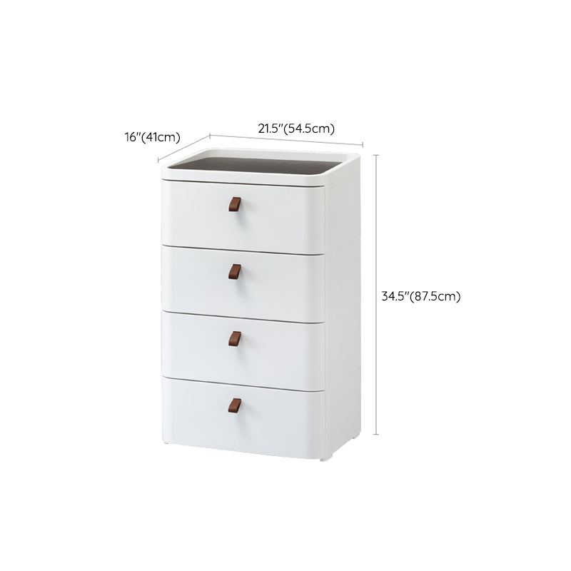 Scandinavian Dresser for Kids Chest (Vertical) Kids Nightstand in White