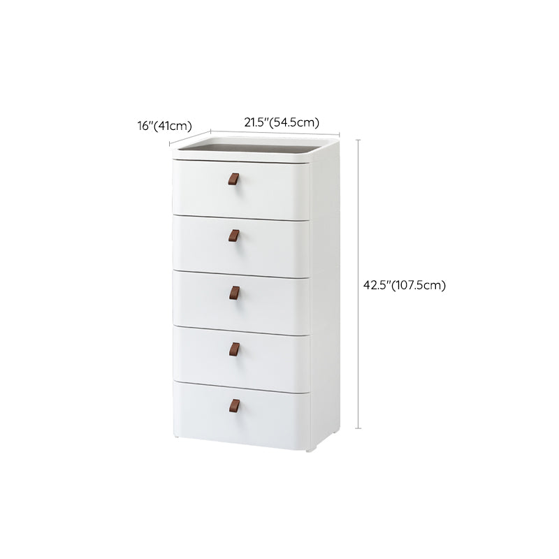Scandinavian Dresser for Kids Chest (Vertical) Kids Nightstand in White