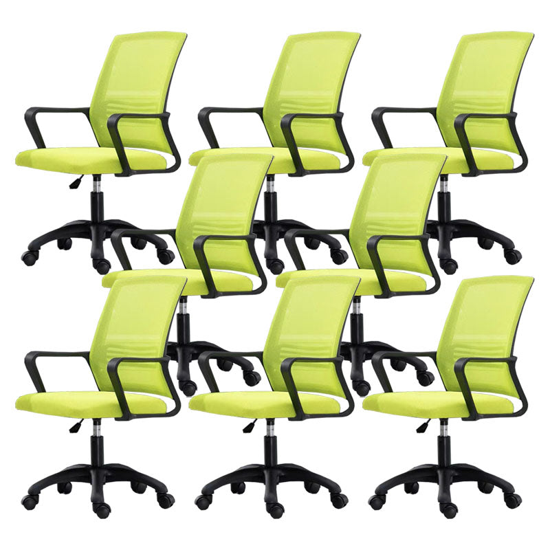 Modern Fixed Arms Conference Chair Mesh Back Desk Chair for Office