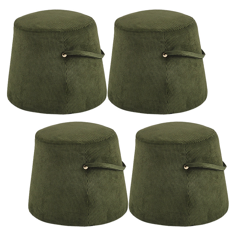 Fabric Standard Stool Modern Style Simple Household Round Footstool