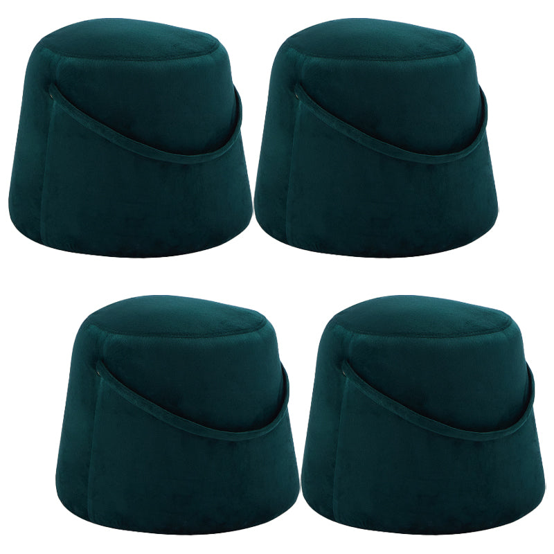 Fabric Standard Stool Modern Style Simple Household Round Footstool