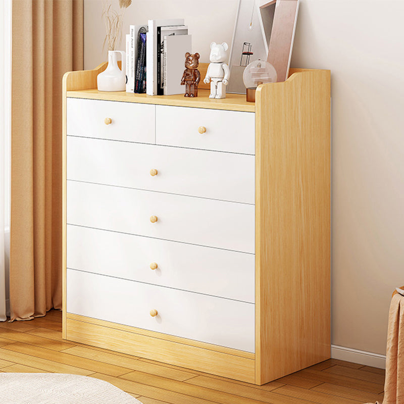 Contemporary Manufactured Wood Accent Cabinet Rectangle Storage Cabinet with Drawer