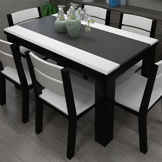 Industrial Kitchen Dinner Table Rectangle 4 Legs Stone Dining Table