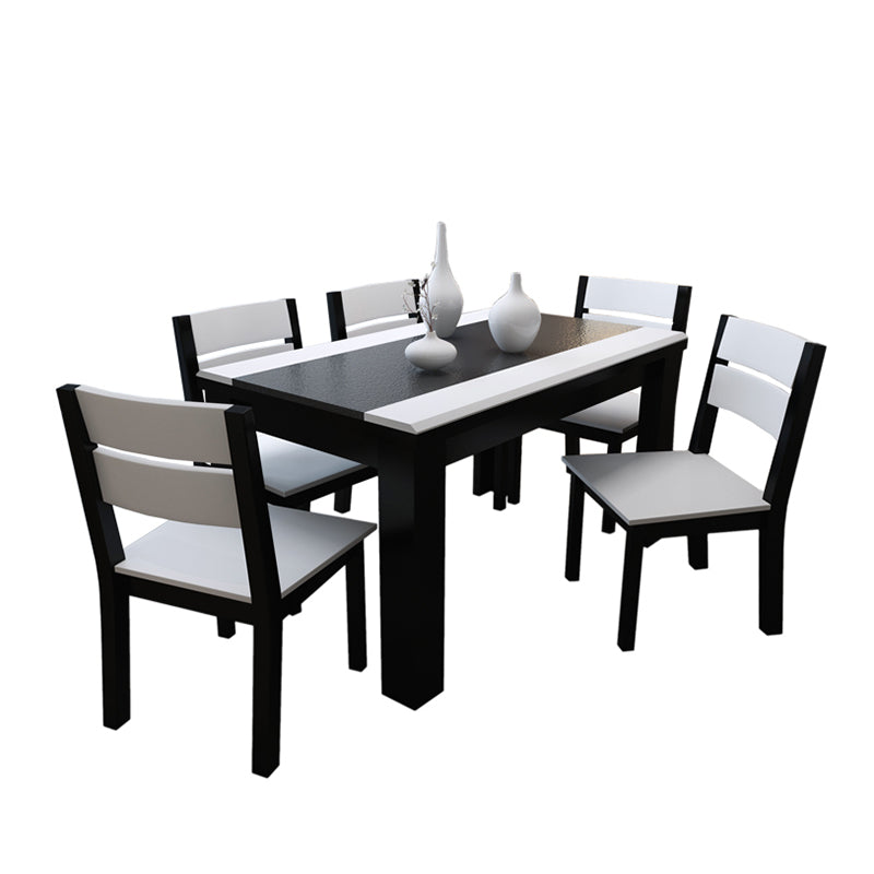 Industrial Kitchen Dinner Table Rectangle 4 Legs Stone Dining Table
