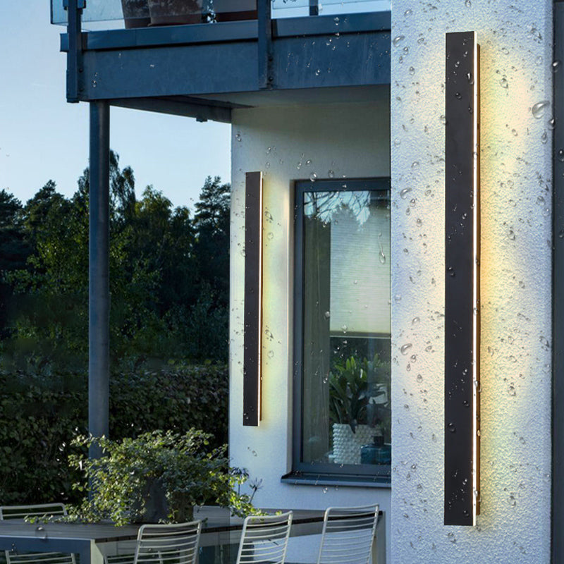 LED Wall Lamp Modern Waterproof Wall Mount Lamp with Acrylic Shade for Garden