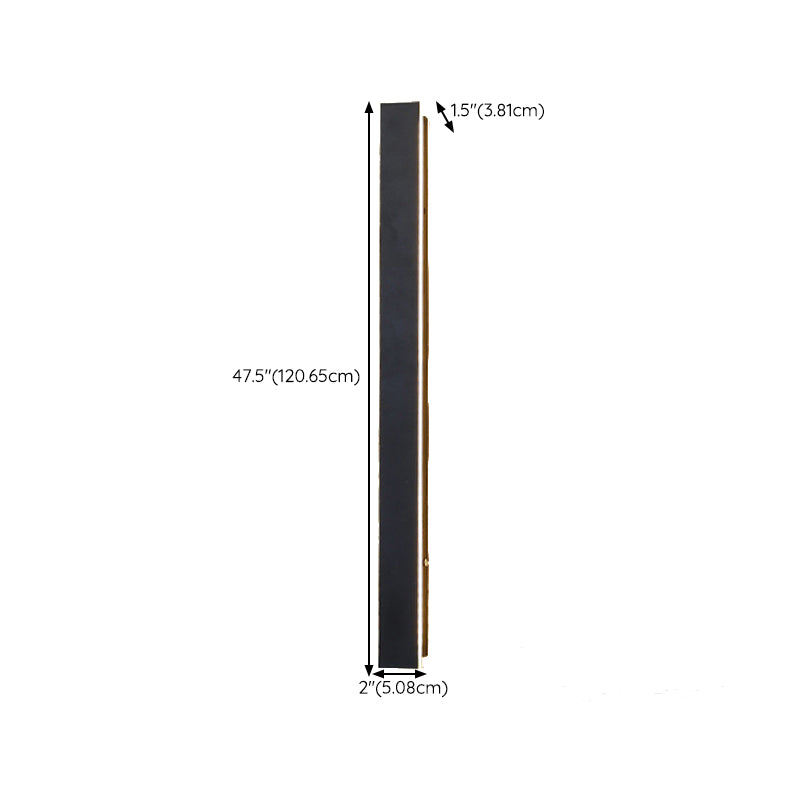 LED Wall Lamp Modern Waterproof Wall Mount Lamp with Acrylic Shade for Garden