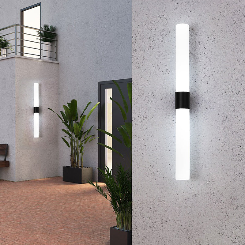 Linear Shape Metal Wall Light Modern 2-Lights Wall Mount Lighting