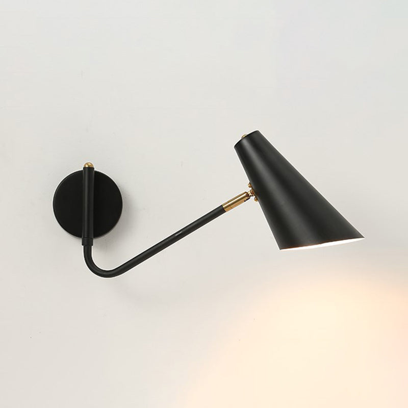 Cone Shape Metal Wall Light Modern Style 1-Light Wall Mount Lighting