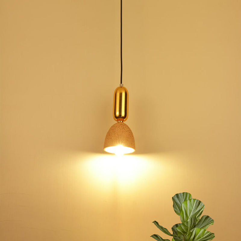 1 salle à manger légère pendentif macaron blanc / noir / rose plafonnier luminaire avec ombre en terrazz en dôme
