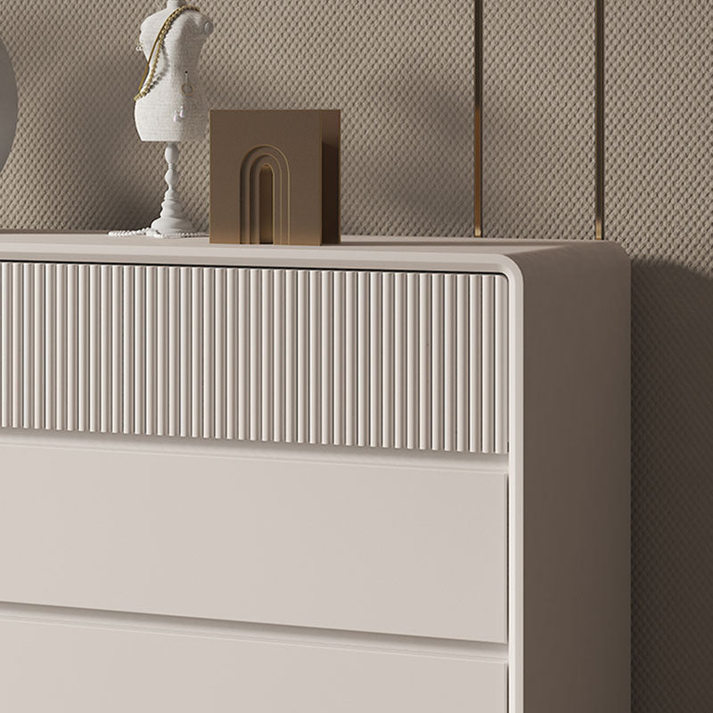 Contemporary Horizontal Combo Dresser Wooden Storage Dresser for Bedroom