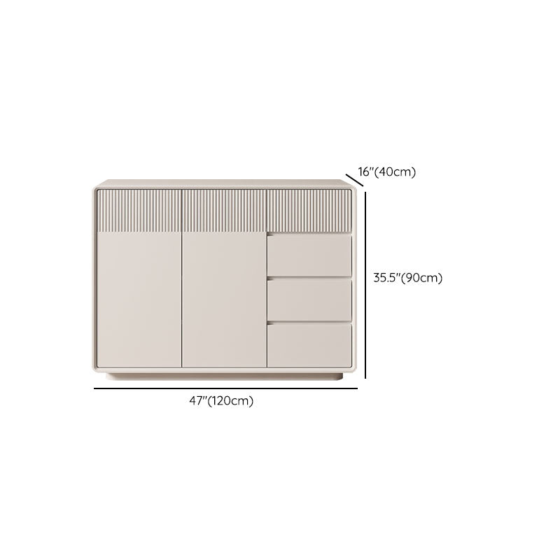 Contemporary Horizontal Combo Dresser Wooden Storage Dresser for Bedroom