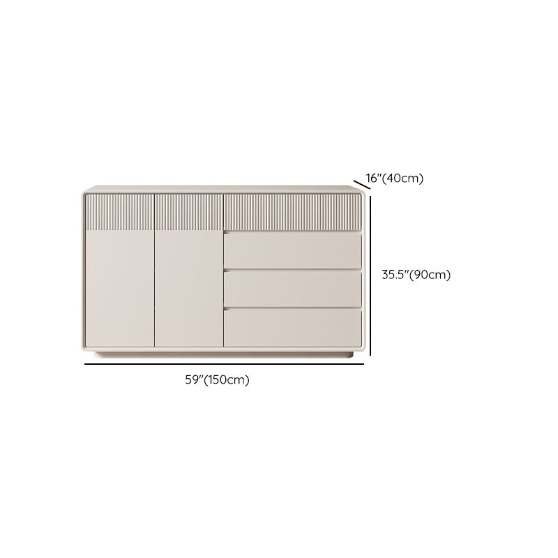 Contemporary Horizontal Combo Dresser Wooden Storage Dresser for Bedroom