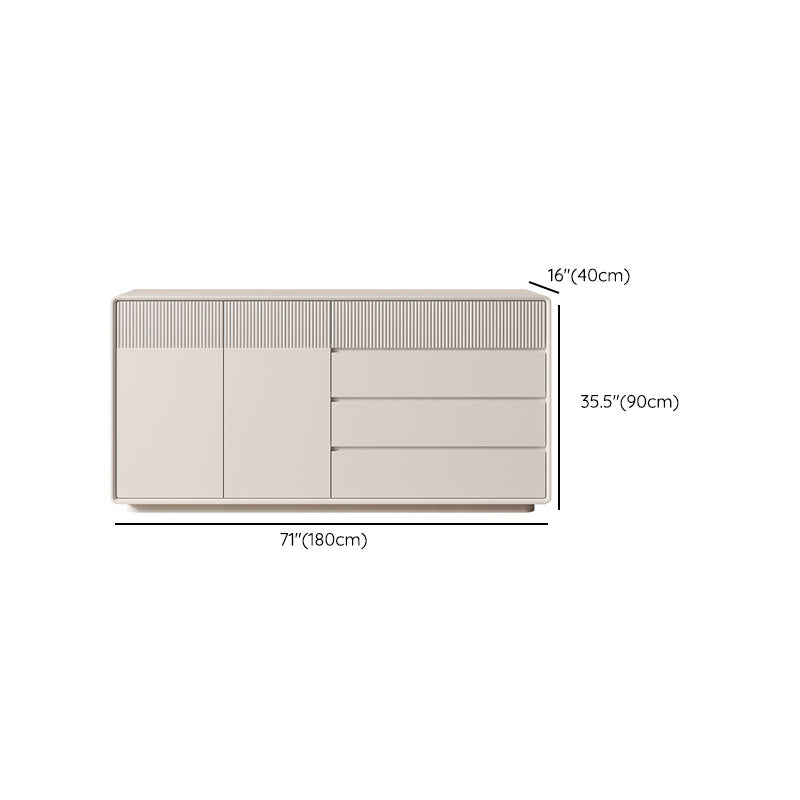 Contemporary Horizontal Combo Dresser Wooden Storage Dresser for Bedroom