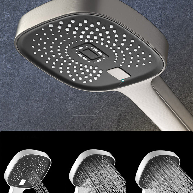 Grey Shower System Swivel Adjustable Spray Pattern Wall-Mounted Shower System