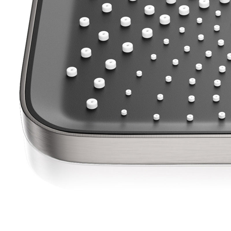 Grey Shower System Swivel Adjustable Spray Pattern Wall-Mounted Shower System