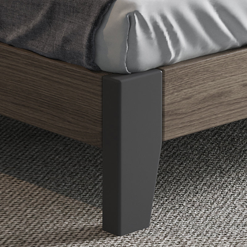 Contemporary Wood and Upholstered Bed Rectangular Standard Bed